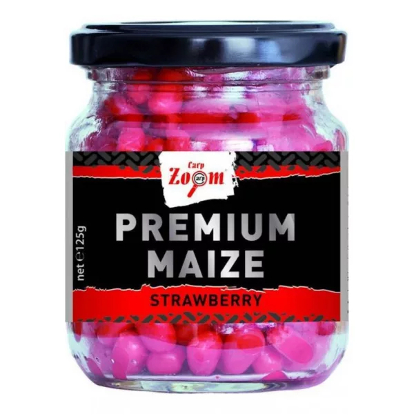 Carp Zoom CZ Kukurydza wędkarska Premium, truskawka, 125 g, 220 ml
