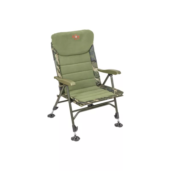 Carp Zoom Recliner Komfortowy fotel wędkarski Camou-Fleece 56x46x42cm
