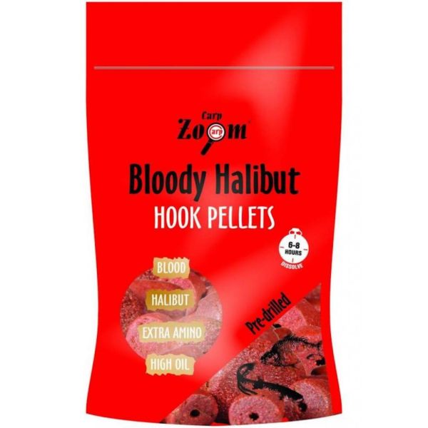 Carp Zoom CZ Truskawkowy pellet haczykowy halibut, wiercony, 20 mm, truskawka, rybny, 150 g
