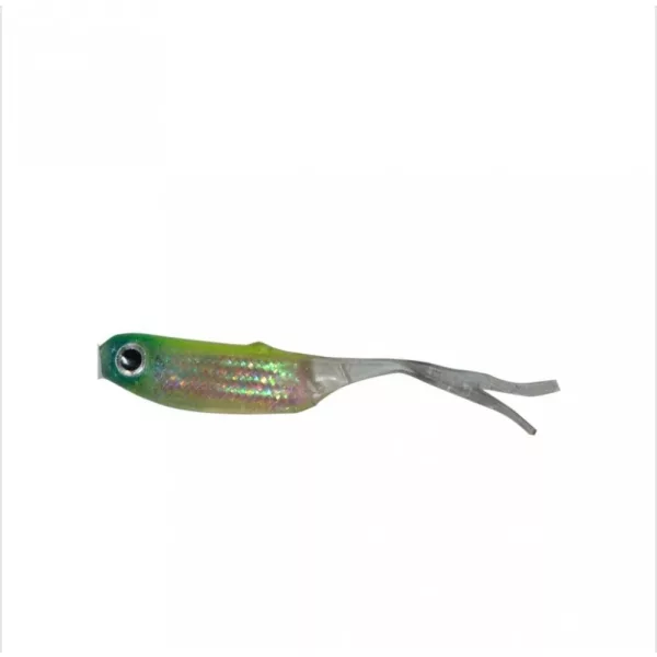 Predator Z PZ Offspring Tail Killer gumiowa rybka z aromatem rybnym, 5 cm, zielony, 5 szt.