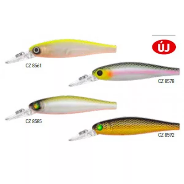 Wobler Predator Z Predator-Z Shotgun Blade, 6,5 cm, 5,7 g, fluo żółty, biały, tonący