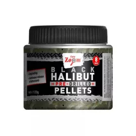   Carp Zoom CZ Czarny wiercony pellet halibutowy, 15 mm, halibut, 120 g