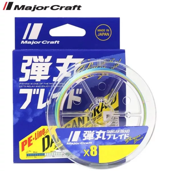 Major Craft Dangan Braid X8 0,19mm 150m Multicolor Fonott Zsinór