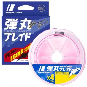   Major Craft Dangan Braid X4 Eging Special 0,07mm 150m Pink Fonott Zsinór