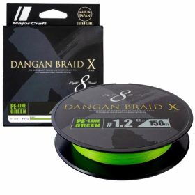   Major Craft Dangan Braid X 8X 0,19mm 150m Fluo Green Plecionka