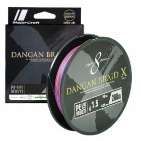   Major Craft Dangan Braid X 8X 0,37mm 200m Multicolor Plecionka