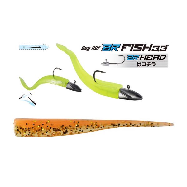 Duo Bayruf BR Fish 8,4cm S040 Orange Gold Przynęta Plastikowa 7szt.