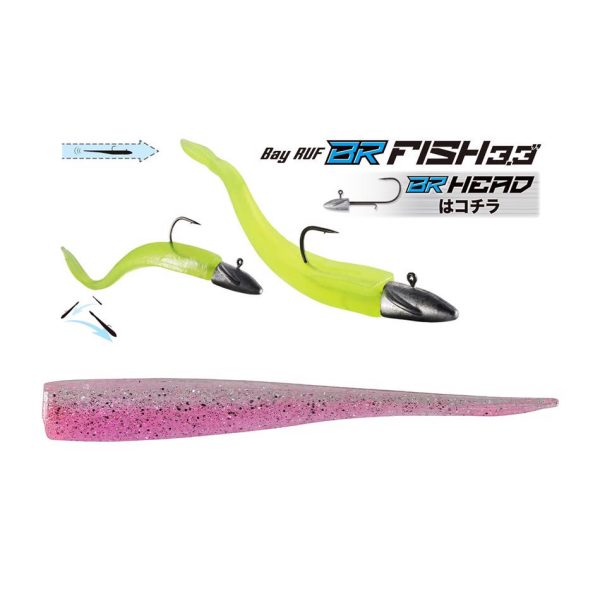 Duo Bayruf BR Fish 8,4cm S042 UV Clear Pink Przynęta Plastikowa 7szt.