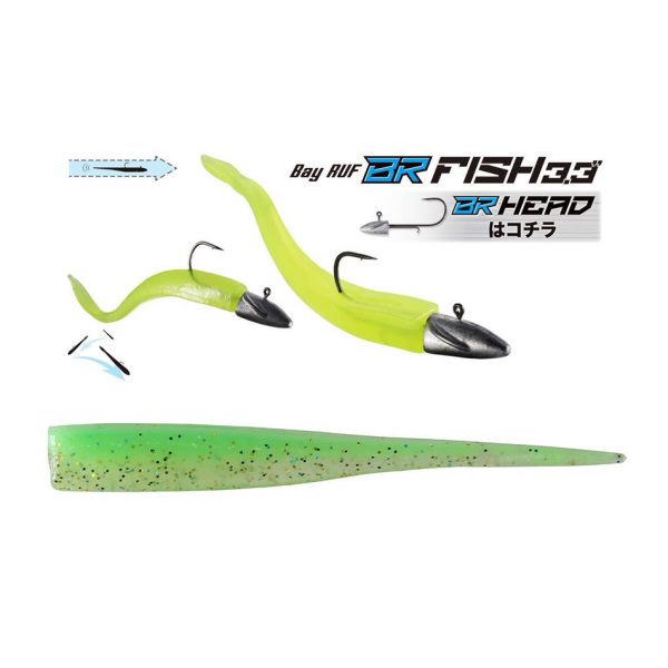 Duo Bayruf BR Fish 8,4cm S044 Lime Gold Przynęta Plastikowa 7szt.