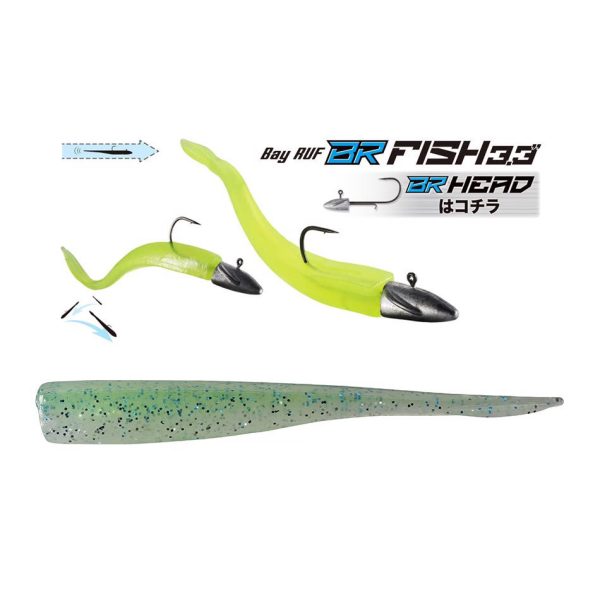 Duo Bayruf BR Fish 8,4cm S045 Kibinago Green Przynęta Plastikowa 7szt.