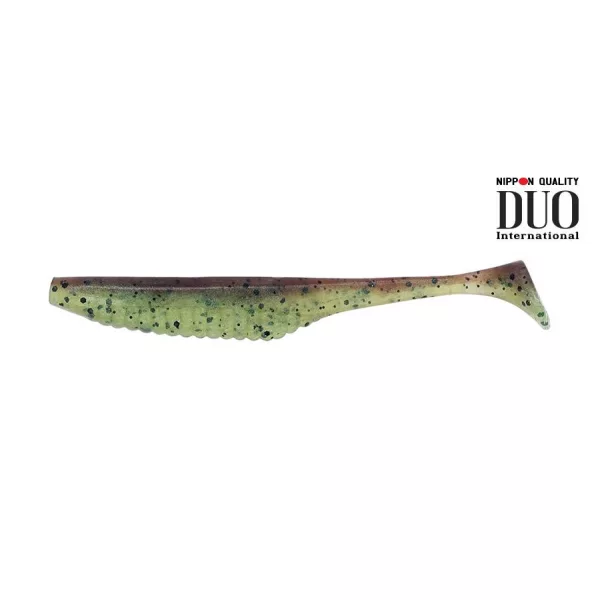 Duo Realis Versa Shad 7,6cm F082 Green Pumpkin Chartreuse Plastic Lure 10szt.