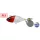 Duo Realis Spin 30 SW 3,0cm 5gr ACC0001 Pearl Red Head Spin-Tail Przynęta