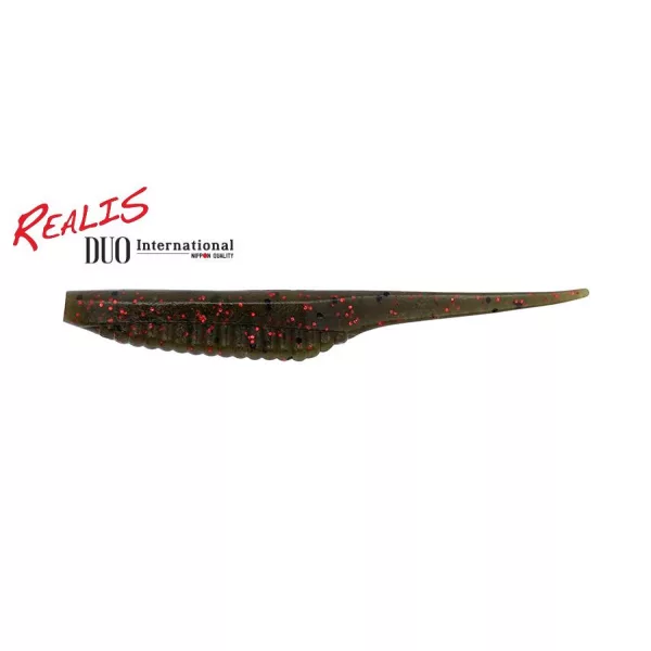 Duo Realis Versa Pintail 12,5cm F018 Green Pumpkin Red Flake Miękka Przynęta Plastikowa 5szt.