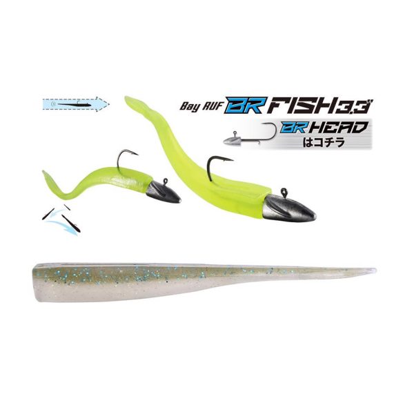 Duo Bayruf BR Fish 8,4cm F103 Electric Olive Przynęta Plastikowa 7szt