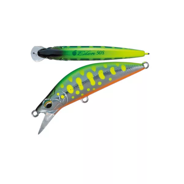 Major Craft Finetail Eden 45S 4,5cm 3,7gr #017 Lime Chart Yamame Tonący Wobler