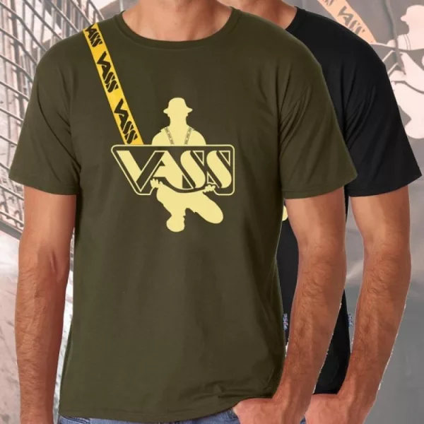Vass-Tex Printed Fishing Khaki Póló 2XL