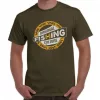 Vass-Tex Fishing Culture Printed Khaki Póló M
