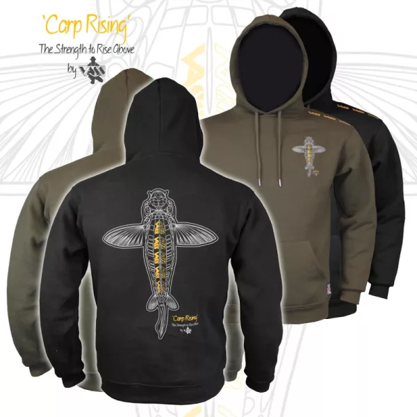 Vass-Tex Carp Rising Khaki Kapucnis Pulóver 2XL