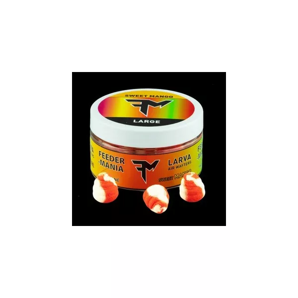 Feedermánia LARVA AIR WAFTERS TWO TONE L SWEET MANGO POMARAŃCZOWO-BIAŁY Wafters