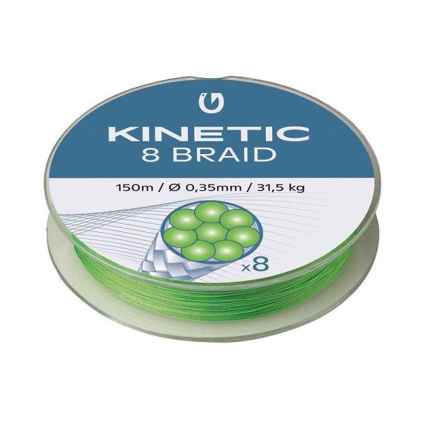 KINETIC 8 Braid 150m 0,14mm/11,5kg Fluo Green Plecionka