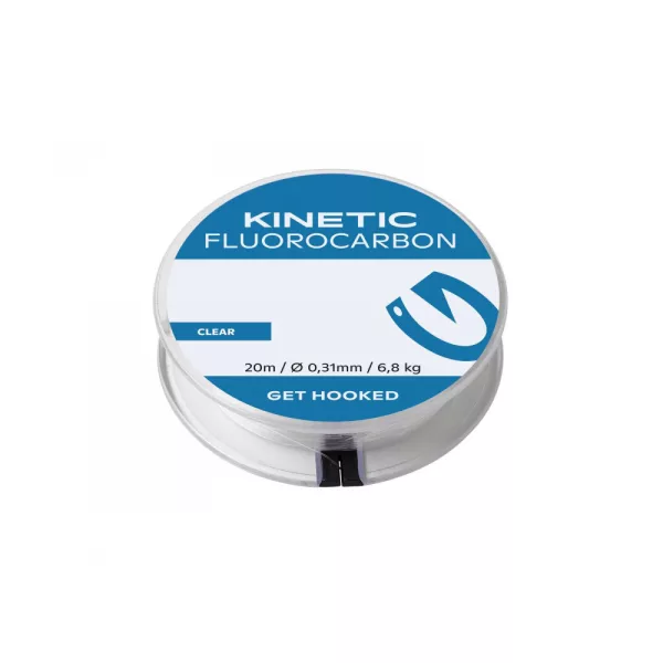 KINETIC Fluorocarbon 20m 1,00mm/40,0kg Żyłka fluorocarbonowa przezroczysta