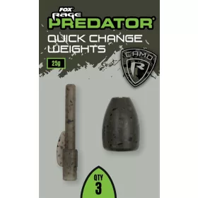   Fox Rage Predator Camo Quick Change Weights Szybkowymienne Obciążenie Spławikowe 25gr 3szt