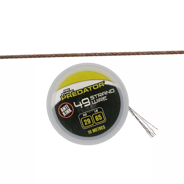 Fox Rage Predator 19-S Coated Wire 10m 12kg Drut stalowy
