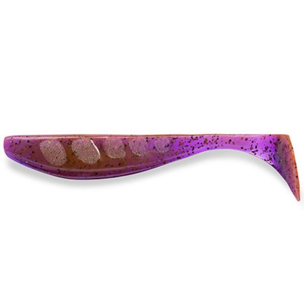 FISHUP Wizzle Shad 7,62cm (8szt.), #016 - Lox/Zielony & Czarny Sztuczna przynęta plastikowa