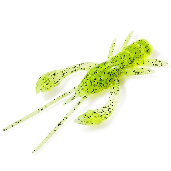 FISHUP Real Craw 5,08cm (7pcs.), #055 - Srebrnozielony/Czarny Przynęta plastikowa
