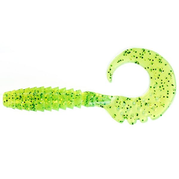FISHUP Fancy Grub 6,35cm (10szt.), #026 - Flo Chartreuse/Zielony przynęta plastikowa