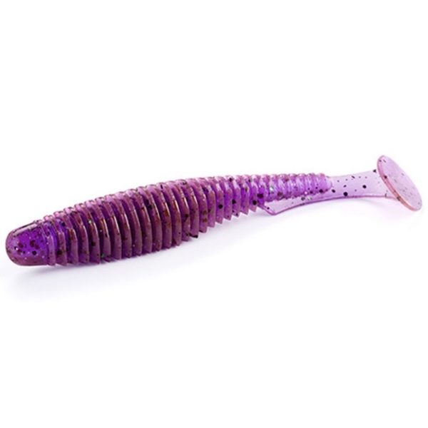 FISHUP U-Shad 6,35cm (9 szt.), #016 - Lox/Zielony i czarny Plastikowa przynęta