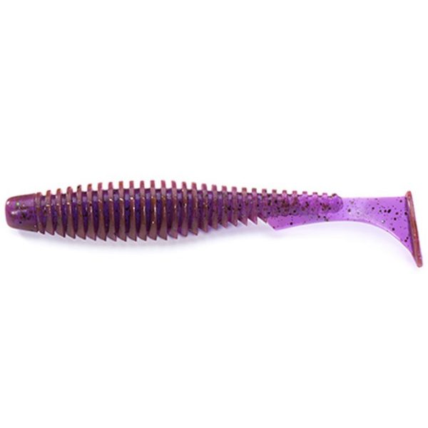 FISHUP U-Shad 7,62cm (9 szt.), #016 - Lox/Zielony i czarny Plastikowa przynęta