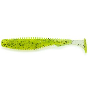   FISHUP U-Shad 7,62cm (9szt.), #055 - Chartreuse/Black Sztuczna przynęta z plastiku