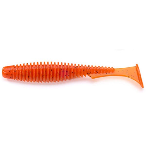 FISHUP U-Shad 7,62cm (9szt.), #049 - Orange Pumpkin/Black Sztuczna przynęta z plastiku