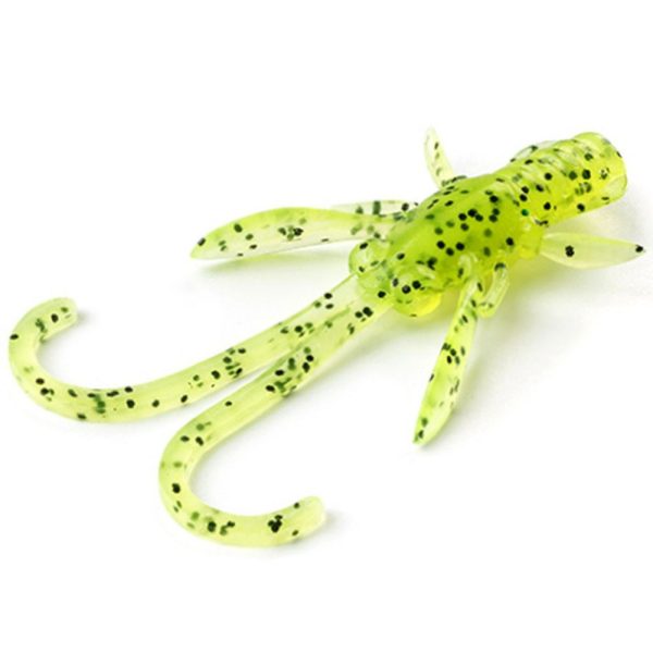 FISHUP Baffi Fly 3,81cm (10szt.), #055 - Chartreuse/Black Przynęta plastikowa