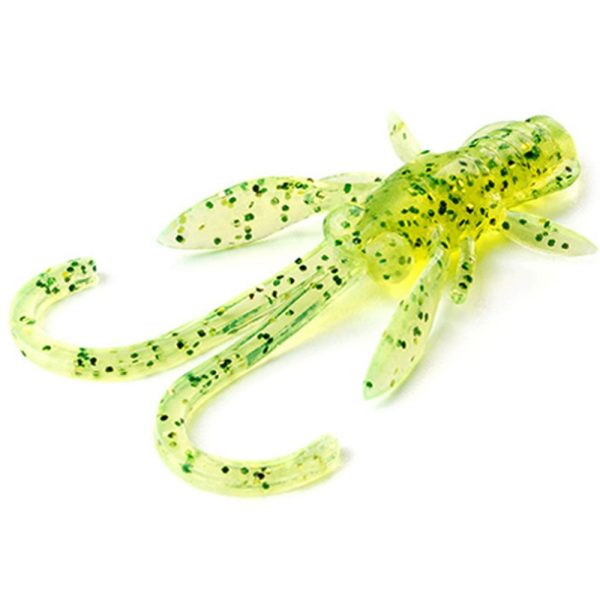 FISHUP Baffi Fly 3,81cm (10szt.), #026 - Flo Chartreuse/Green Przynęta plastikowa