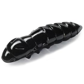   FISHUP Pupa 2,28cm (12pcs.), #101 - Czarna Przynęta z tworzywa sztucznego