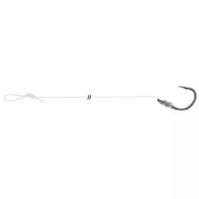   Uni Cat S-Hook Mono Rig 8/0 Füles, Szakállas Monofil Előkötött Horog