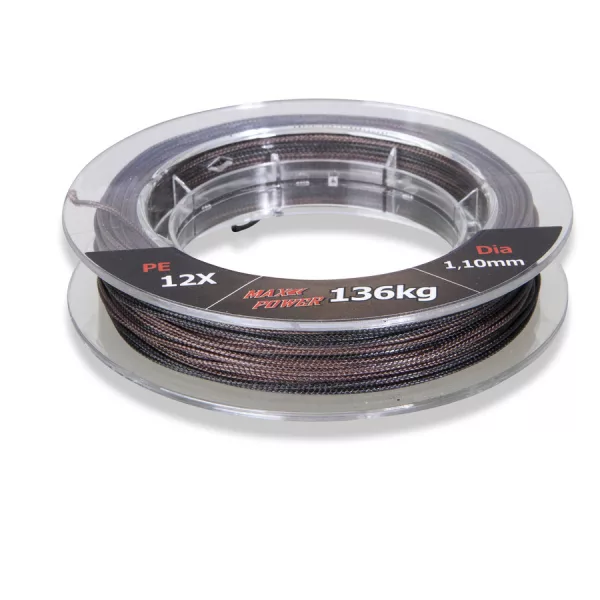Uni Cat Camou 12X Barna-Fekete 0,90mm 25m Fonott Előkezsinór