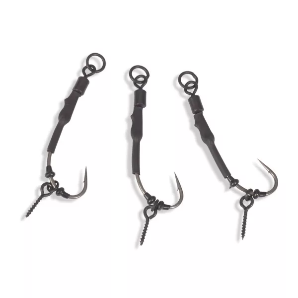Anaconda Piercer Ronnie Rig Curve Shank 4 Haczyki karpiowe z oczkiem i mikrozadziorem 3szt