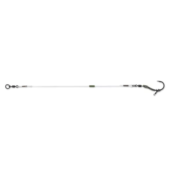 Anaconda Piercer Spinner Rig Crank-66 2 Haczyk Karpiowy z Oczkiem i Zadziorami, Przypon Fluorocarbonowy, 2 szt.