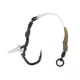 Anaconda Ready Ronnie Angle Chod Stiff Rig 2 Haczyk z oczkiem, zadziorowy, zawiązany 3szt
