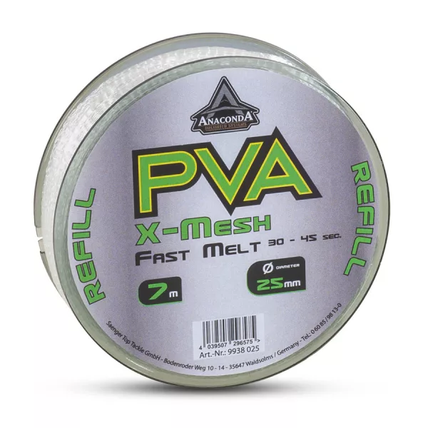 Anaconda Fast Melt PVA X-Mesh 25mm Szybko Rozpuszczalna Siatka PVA 7m