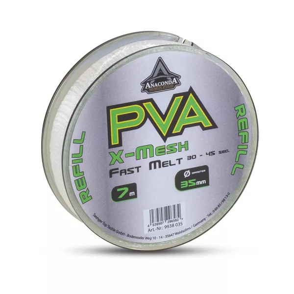 Anaconda Fast Melt PVA X-Mesh 35mm Szybko Rozpuszczalna Siatka PVA 7m