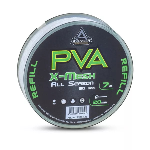 Anaconda All Season PVA X-Mesh Wolno Rozpuszczalna Siatka PVA 20mm 7m