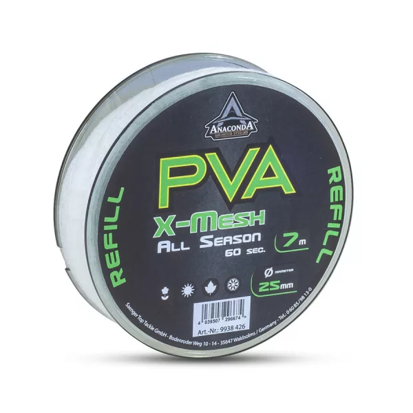 Anaconda All Season PVA X-Mesh Wolno Rozpuszczalna Siatka PVA 25mm 7m
