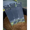 Matrix X6 Carp Pellet Rigger Band Rigs 12 15cm Füles, Szakáll Nélküli Monofil Előkötött Horog Csaligyűrűvel 8db