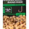 Matrix X8 X-Power Carp Band Rigs 12 45cm Füles, Szakáll Nélküli Monofil Előkötött Horog Csaligyűrűvel 8db