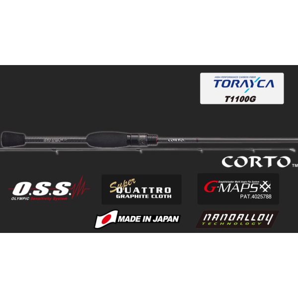 Graphiteleader Super Corto 17 GSRCS-612L-T EX Fast 1,85m 0,3-4gr 2 Részes Pergető Bot