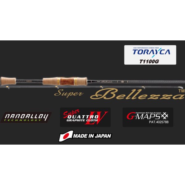 Graphiteleader Super Bellezza 18 GSBS-642UL R-Fast 1,93m 0,5-5gr 2 Részes Pergető Bot